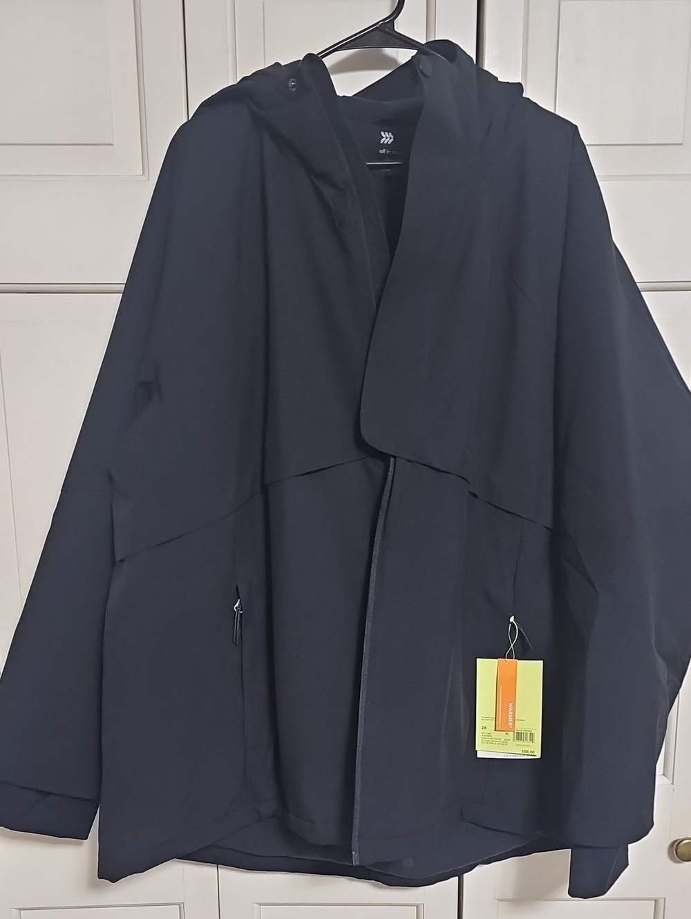 Black hooded Winter Coat